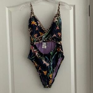Trina Turk One Piece Monokini Swimsuit - Size 10